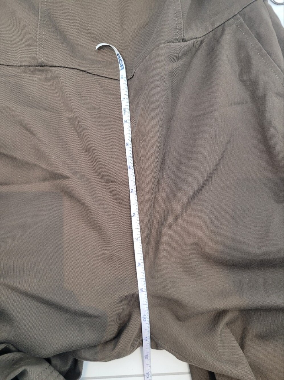 Banana Republic NWOT Olive Off-Shoulder Ruffle Jumpsuit with Tie Waist  Size 4 - Picture 11 of 14